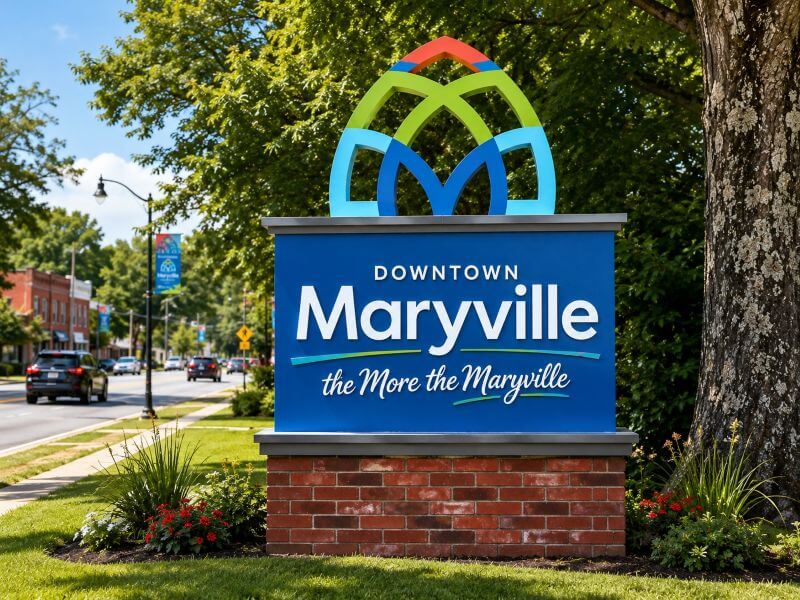 Downtown Maryville Sign