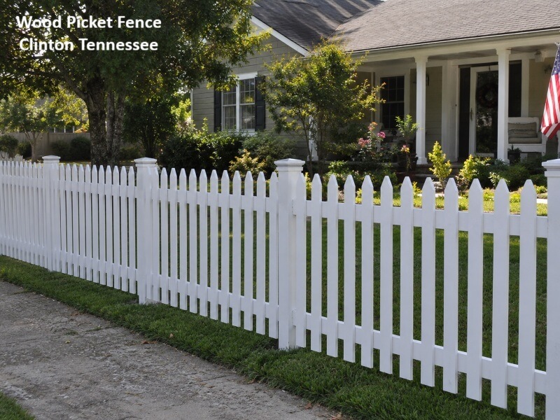 White Wood Picket Fence Clinton TN