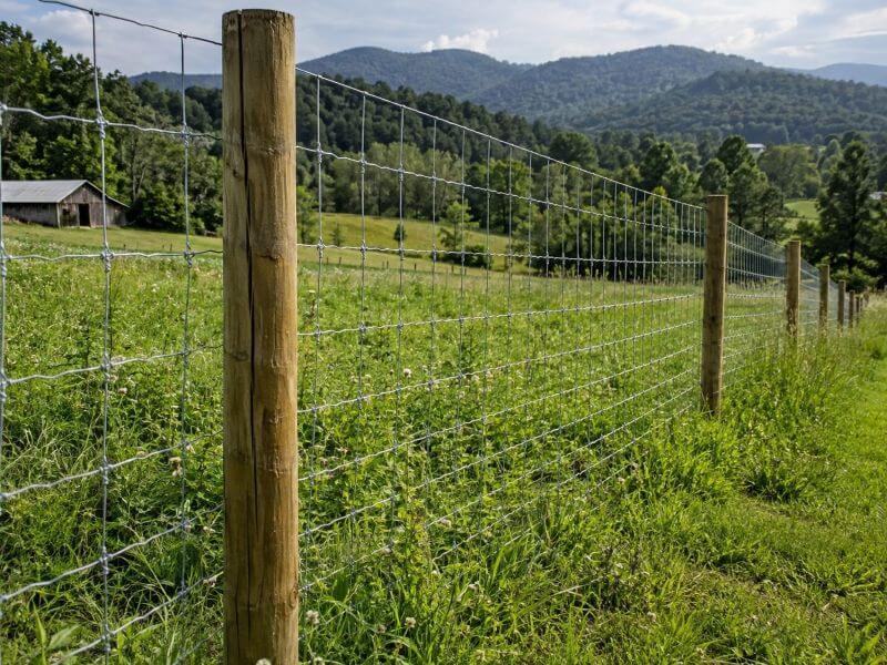 Woven Wire Field Fence in East Tennessee